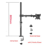 800mm DL-T902-180 Desktop Stand Full Motion 360 Degree steel Monitor Holder 10"-27" clamp base Monitor Mount Arm Load 11kg