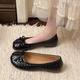 New Korean Style Women's Split-Toe Loafers Shallow Cut Ballet Flat Slip-Ons with Comfortable Mary Jane Spring/Autumn Tabis Shoes