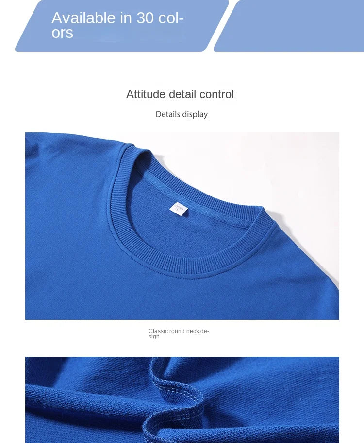 Autumn O-Neck Cotton Women's Sweatshirt Hoodies Basic Loose Casual Women Pullover Solid Sweatshirt Ladies Tops Factory Wholesale