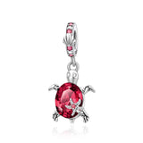 Red Series 925 Sterling Silver Koi Firecracker Dragon Heart Mushroom Coffee Machine Charm Fit DIY Bracelet Necklace Niche Gifts