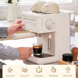 Electric Italian Coffee Machine 20 Bar Professional Expresso Coffee Maker Automatic Semi Automatic Expresso Cappuccino Hot Water
