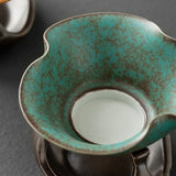 Kung Fu Tea Accessories Kiln Baked Ceramic Tea Strainers Elegant Retro Tea Leaf Filter Exquisite Chinese Tea Separator Home