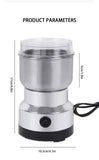 Electric Coffee Bean Grinding Grinder Multipurpose Kitchen Cereal Nuts Beans Spices Grains Grinding Tool for Home Office Outdoor