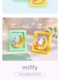 Miffy Photo Frame Phone Stand Blind Box Studying Reading Dreaming Rabbit Model Magnetic Refrigerator Sticker Decoration Gift