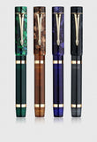 Majohn M700 Resin Fountain Pen EF/F Nib 0.5/0.38mm with A Converter Germany Imported Ink Pen Beautiful Students Gifts
