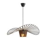 Italian Nordic Straw Hat Pendant Light Restaurant Art Living room Designer Industrial Retro Restaurant Kitchen Hanging Lights