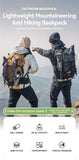 Qunature Backpack Lightweight Mountaineering Hiking Backpack Outdoor Sport 30+5L Breathable Wear-resistant Waterproof Bag