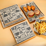 Anti Oil Paper Pad Retro Coated Paper Oil Resistant and Oil Absorbing Fried Chicken Kitchen Baking Barbecue Commercial Use