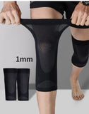 Ultra Thin Elastic Knee Brace Summer Breathable Black Knee Support Sport Fitness Running Basketball Knee Pads for Men Women