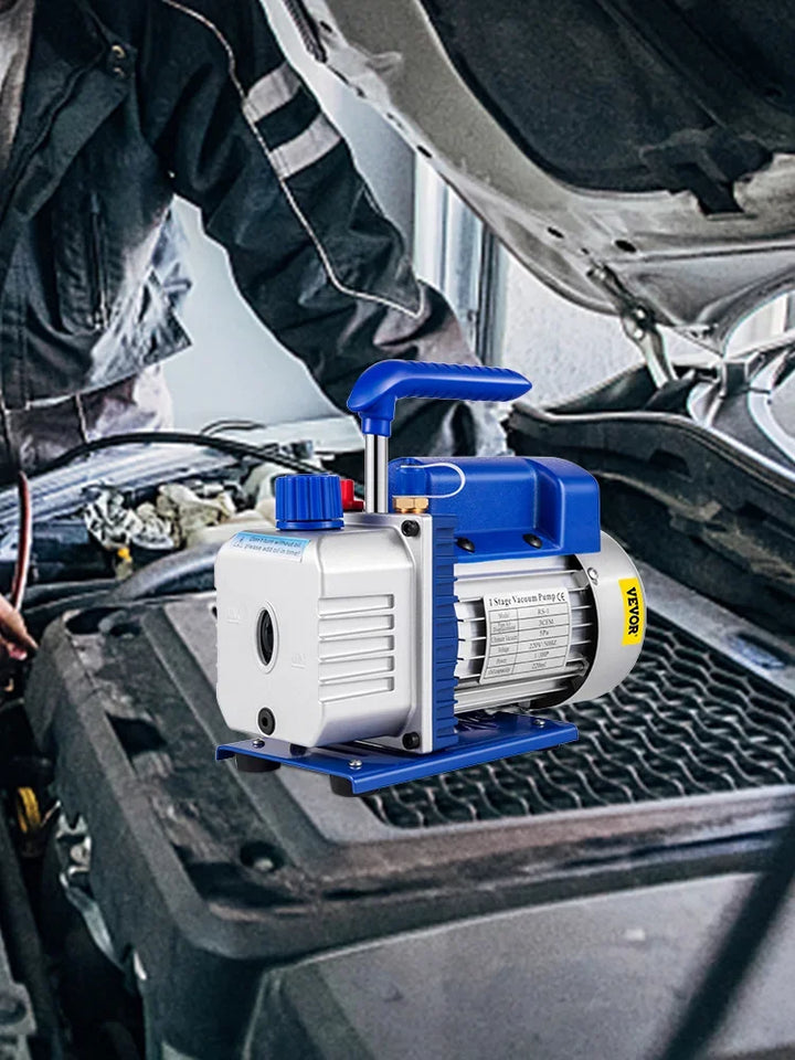 SIHAO 4.8CFM 1/3HP Refrigeration Vacuum Pump Air Conditioning for Automobile Vacuum Evacuation Car Refrigeration Repair Tools