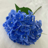 4pcs Large Hydrangea Artificial Flowers Blue Green Artificial Hydrangea Flower Branches Wedding Bouquet Flower 45cm/17.71in