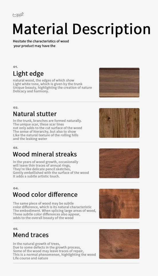 CHOSFOX Wooden Keyboard Wrist Rest Walnut Mouse Pad Solid Mouse Pad Wrist Support Anti-Slip Base Mechanical Keyboard Wrist Rest