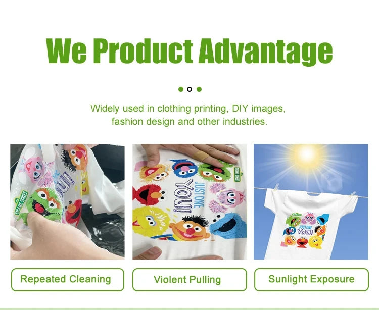 (Buy 1 Free 1) 1000ML DTF Ink PET Film Transfer Ink For Epson L800 L1800 XP-15000 XP600 TX800 P600 P800 DX5 DX7 i3200 i1600 4720