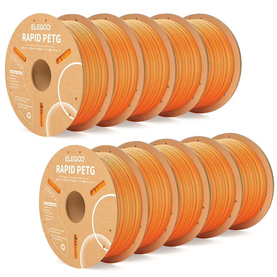 ELEGOO Rapid PETG Filament 1.75mm 1KG,High Speed 30-600mm/s 3D Printer Filament 1kg Fits for Most FDM 3D Printers