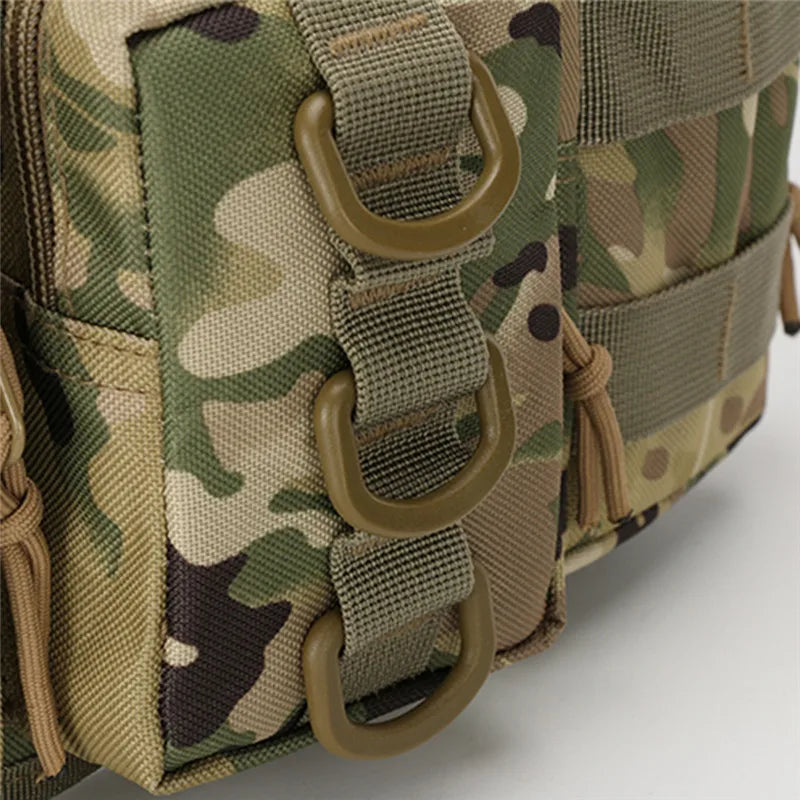 Waterproof Oxford Men Fanny Pack Tactical Military Army Waist Bag Hiking Outdoor Camping Shoulder Bum Belt Bum Sport Chest Bags