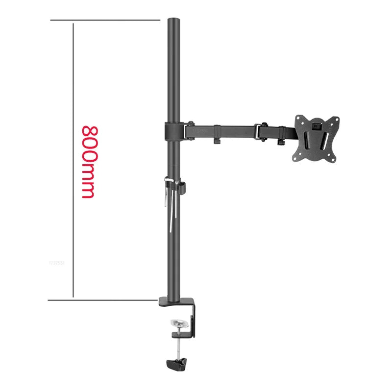 800mm DL-T902-180 Desktop Stand Full Motion 360 Degree steel Monitor Holder 10"-27" clamp base Monitor Mount Arm Load 11kg