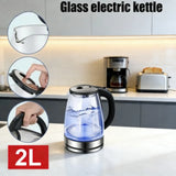 Fast Boil Electric Kettle, 2L Stainless Steel with Auto Shut Off, Hot Water Boiler for Tea Coffee Home Office