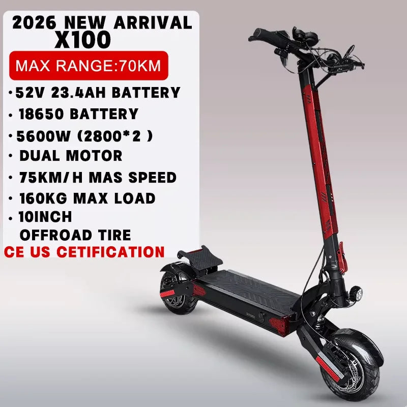 [8 models]10/11 Inch 48V-72V 1000W-6000W Electric Scooter 50-85km/h Fast E Scooter Off Road Electric Kick Scooter Foldable Adult