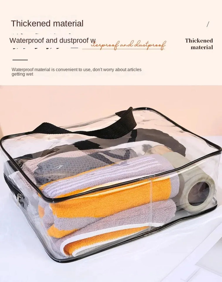 1/3Pcs Set Transparent Toiletry Bags Large Capacity Bag Travel Organizer Storage Pouch Makeup Cosmetics Bag Multifunction
