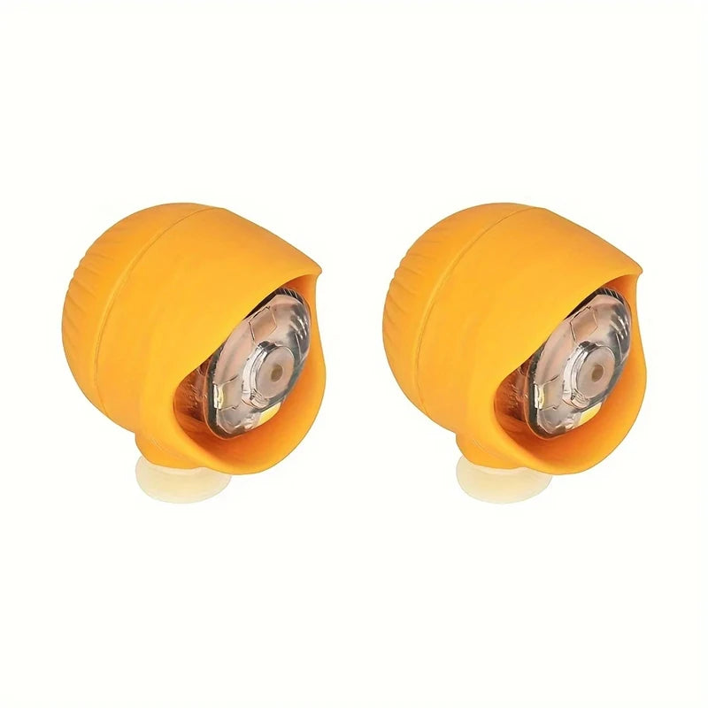 2PCS Shoe Lights PVC LED Headlight Shoe Charms Accessories for Night Rides Outdoor Activities Slipper Button 3 Lighting Modes