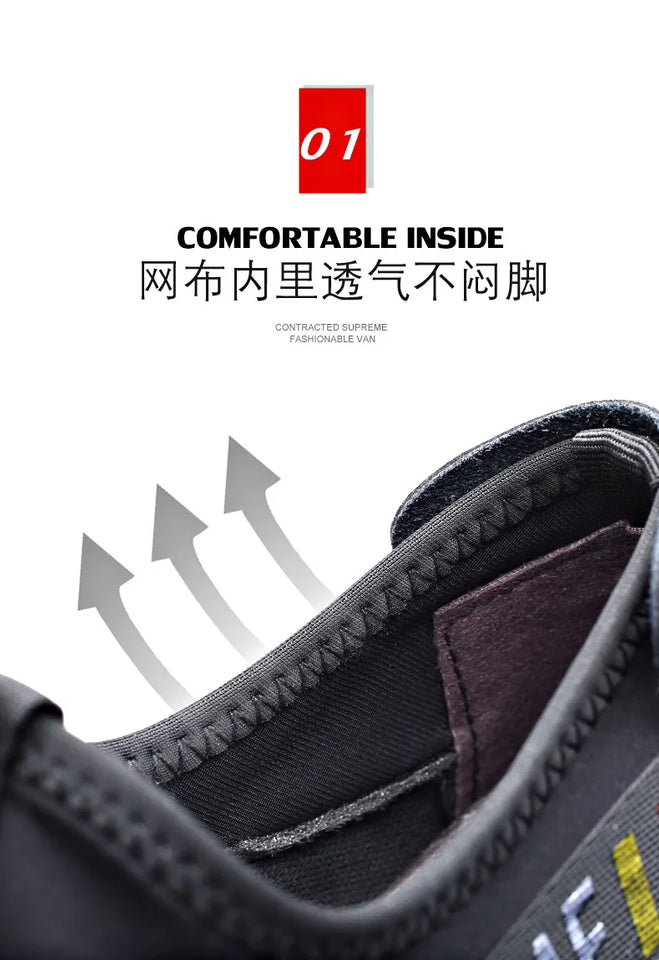 2024 Autumn New Casual Shoes For Men Fashionable Inside Increased High 6cm Lazy Shoes Rubber Shoe Sole Polyamide Leather Shoe