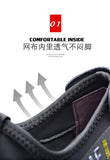 2024 Autumn New Casual Shoes For Men Fashionable Inside Increased High 6cm Lazy Shoes Rubber Shoe Sole Polyamide Leather Shoe