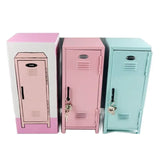 Iron Storage Box Dormitory Storage Cosmetics Paper Money Keys Bank Cards and Other Desktop Small Items Mini Locker Cabinet
