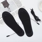 USB Heated Shoe Insoles Electric Foot Unisex Warming Pad Feet Warmer Sock Mat Winter Outdoor Sports Heating Insole Winter Warm