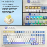 Aula F99 Gaming Mechanical Keyboard Three Mode 2.4g Wireless Bluetooth Wired Hot Swap PBT Gasket RGB For Games Typing 99 Keys