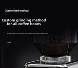 Touchscreen Electric Coffee Grinder - Automatic Commercial & Home Use, Stainless Steel Burr Mill with Dose Control, LCD Display