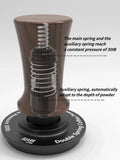 BEARR Coffee Tamper Double Spring Coffee Powder Walnut Handle Constant Pressure SpringCoffeeTamper 51/53/53.7/58.35 Barista Tool