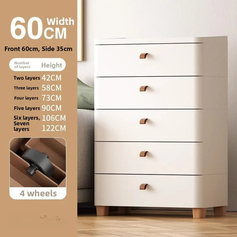 Narrow Space Storage Cabinet Drawer Style Kitchen Bathroom Multi-layer Organizer Shelf Wall Mounted Rectangular Plastic Storage