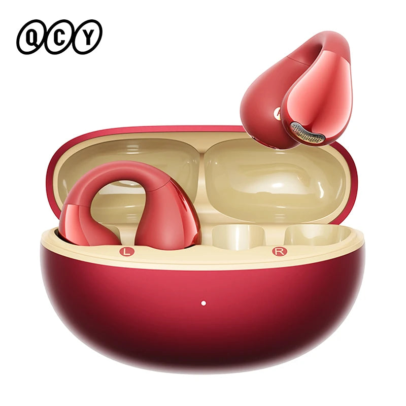 QCY T33S Open Ear Earbuds Crossky C30S Ultra-Comfort Clip On Ear Buds Wireless Bluetooth 6.0 LDAC Hi-Res Audio 40H Earphones