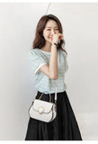 Women's Bag Fashion Lock Shoulder Square Women Handbags Casual Simple Handheld Diagonal Straddle Bag Shopping Messenger Bag