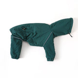 Winter 4-legged Windproof Cotton Jacket for Italian Greyhound Warm High Neck Adjustable Sweatshirt for Whippet Greyhound to 25KG