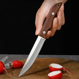 New Multi-Purpose Chef Knife Ultra-Sharp – Stainless Steel Ergonomic Wood Handle with Cover for Home & Commercial Cooking