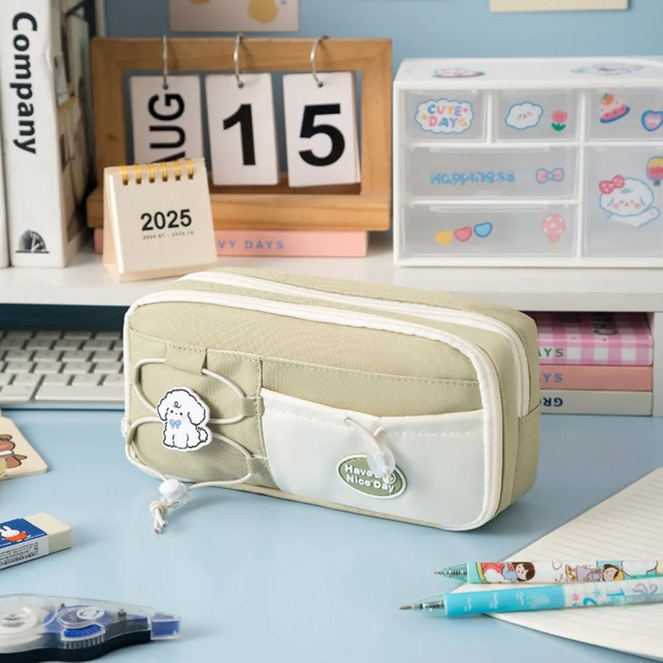 High Quality Nine Layer Pen Bag Large Capacity Multifunctional Pencil Case Dirt-proof Stationery Organizer Students