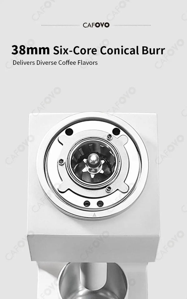 CAFOVO FR-005mini Electric Coffee Grinder 160RPM 304 Steel 38mm Conical Burrs Portable Outdoor Rechargeable Coffee Mill