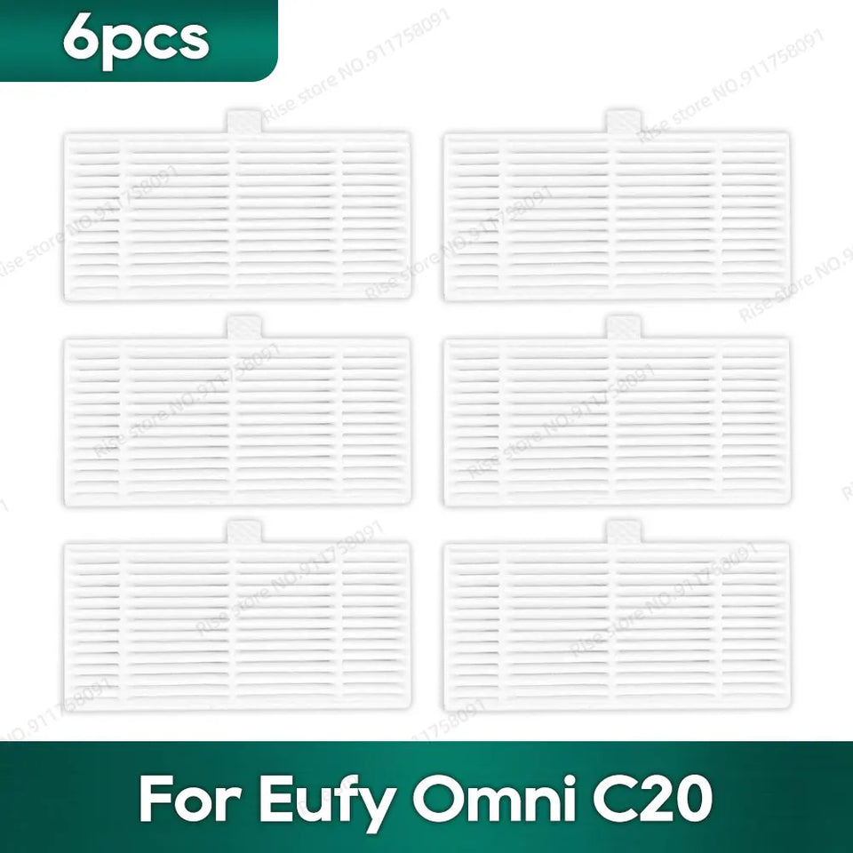 Compatible for Eufy Omni C20 Accessories Dust Bag Hepa Filter Roller Side Brush Mop Cloth Spare Parts