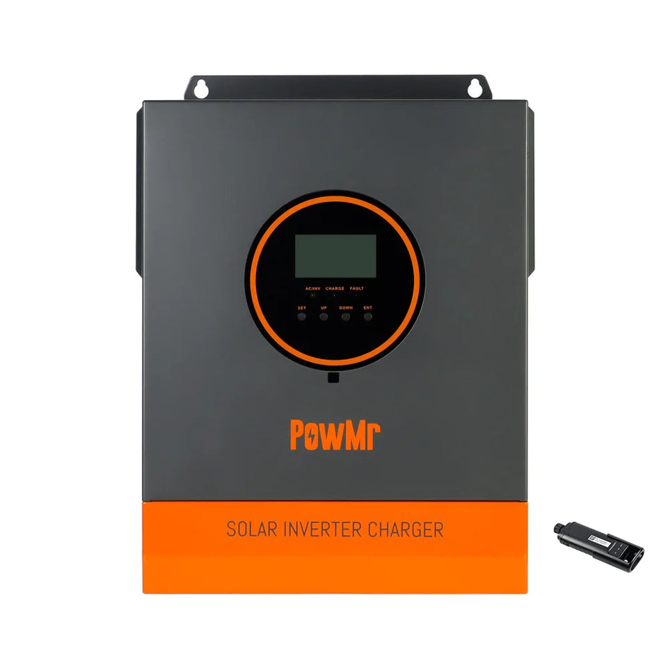 PowMr 24V 3200W 110V Hybrid Solar Inverter MPPT 60A Charger Controller Max PV Solar 108Vdc inversores híbridos solares for home