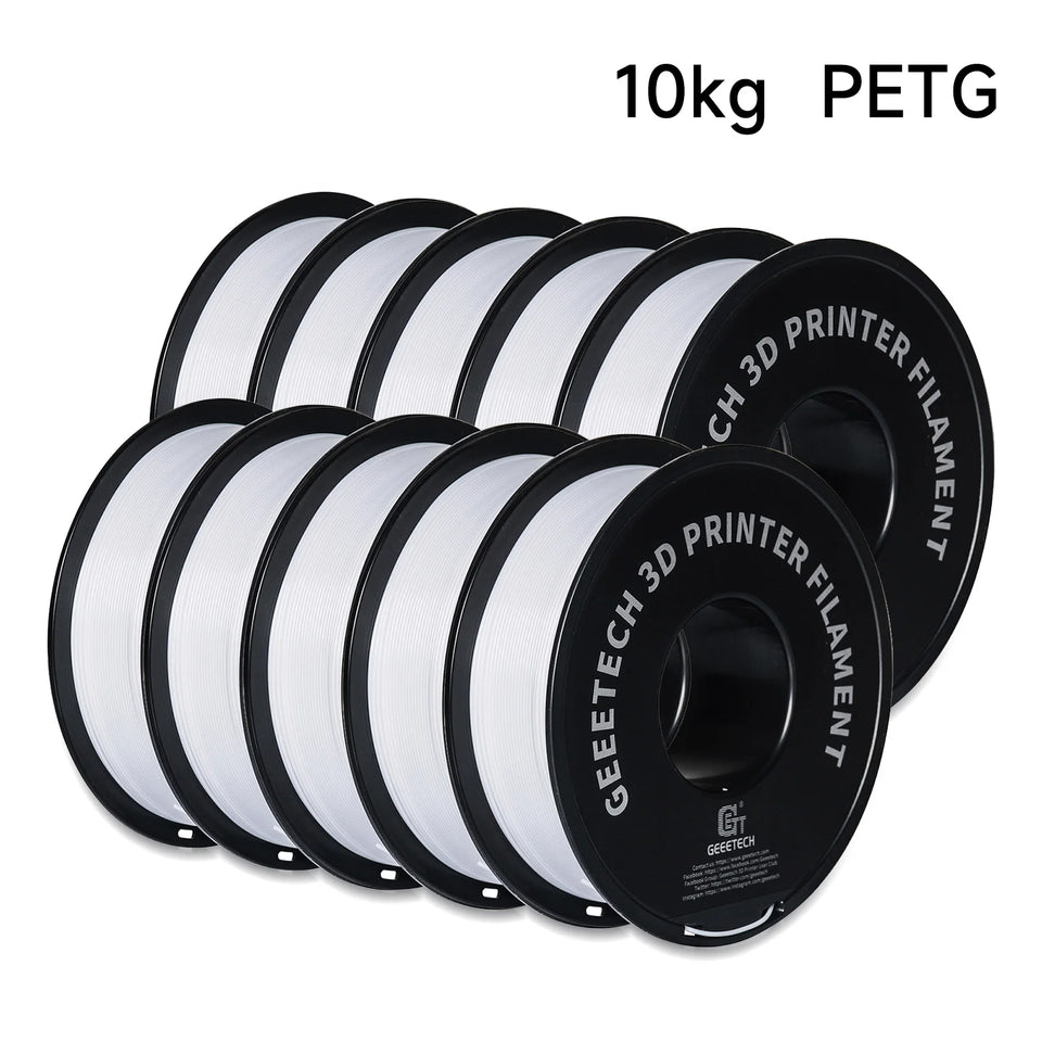 Geeetech PETG 10 Rolls Filament 3d print wire Vacuum Packaging 1KG/roll 1.75mm 100% Filament for most FDM 3D printer