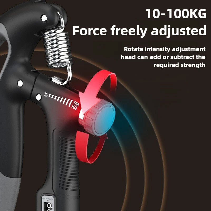Grip Strength Device Male Professional Hand Training Adjustable 10-100kg Arm Strength Device Strength Training Device Female