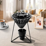 Pour Over Coffee Drip Assist Coffee Pourover Dripper Aid Heatproof Even Brewing Cone Filter Supplies For Baristas Women Men