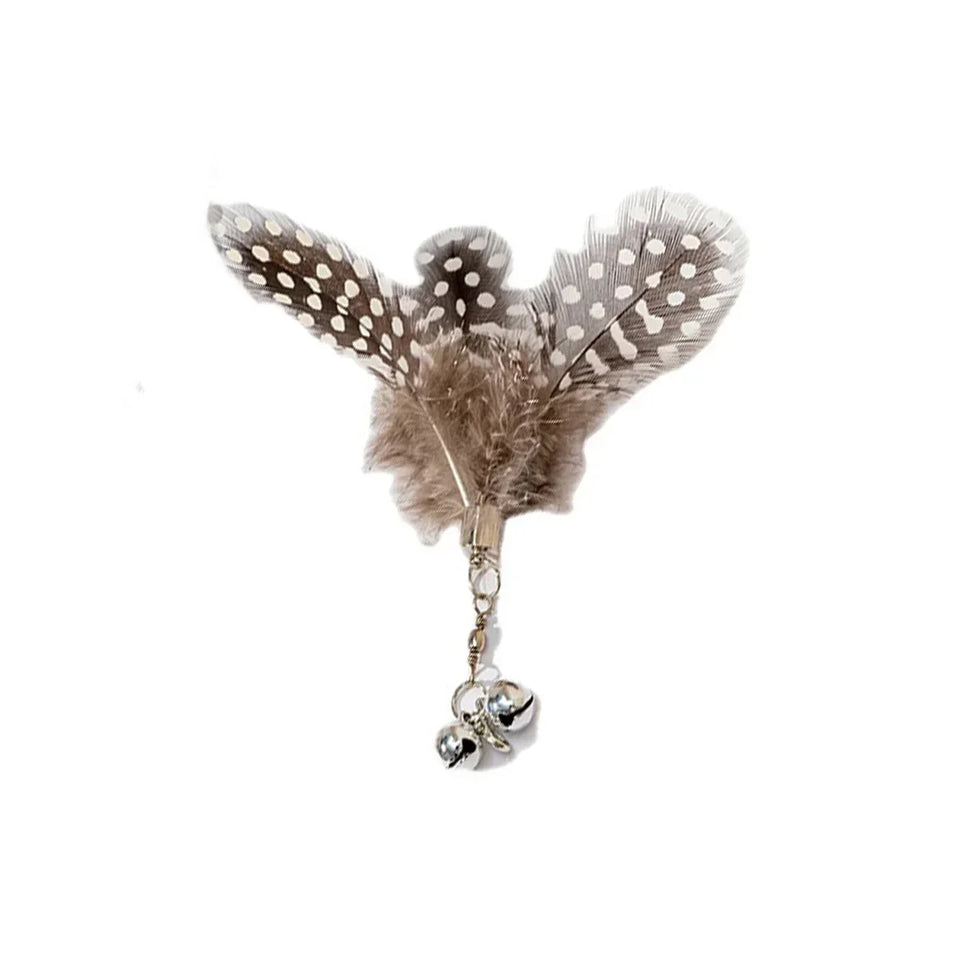 Cat Feather Toy Accessories False Birds Worm Toy with Bell Kitten Cat Toys Interactive Replacement Refill Foam Ball Training