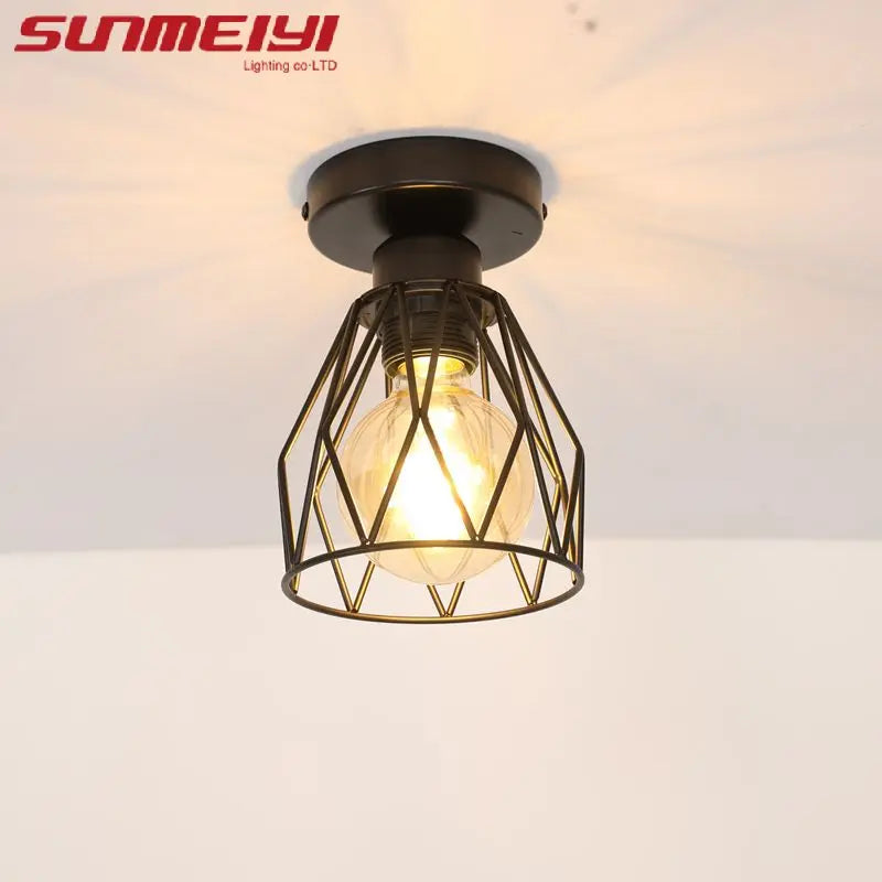Nordic Simple Restaurant Lamp Postmodern Creative Art Personality Diamond Bar Bedroom Restaurant Entrance Ceiling Lamp