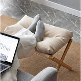 Household Small Stool Foldable Sofa Stool for Living Room Foot Stool Beech Wooden Leisure Low Stool Portable Desk Footrest
