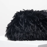 Dopamine-style clip bag, Y2K plush clutch bag, candy-colored women's purse, dinner dress clutch