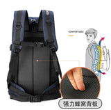 50L Waterproof Hiking Camping Travel Backpack Men Women Outdoor Large Capacity Mountain Climbing Bag Oxford Luggage Rucksack