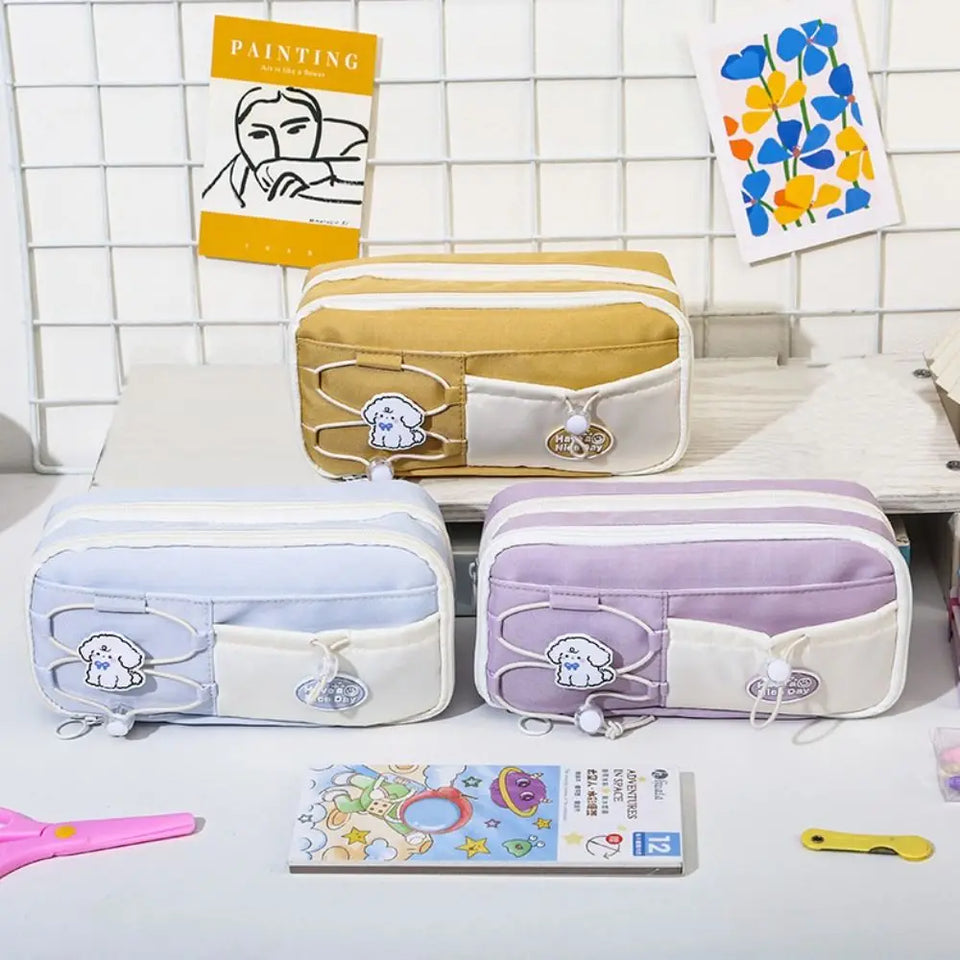 High Quality Nine Layer Pen Bag Large Capacity Multifunctional Pencil Case Dirt-proof Stationery Organizer Students
