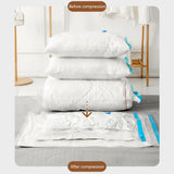 Folding Compressed Organizer Reusable Vacuum Storage Bags Dustproof Space Saving Hand Pump Blankets Clothes Pillows Organizer